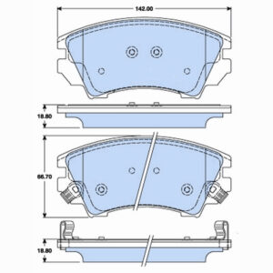 Δισκόφρενα  ZTEC+ για Chevrolet,Mg,Opel,Saab